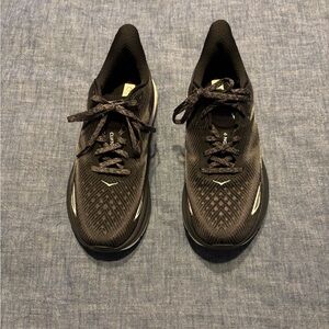 Hoka Clifton 9 Black Running Shoes